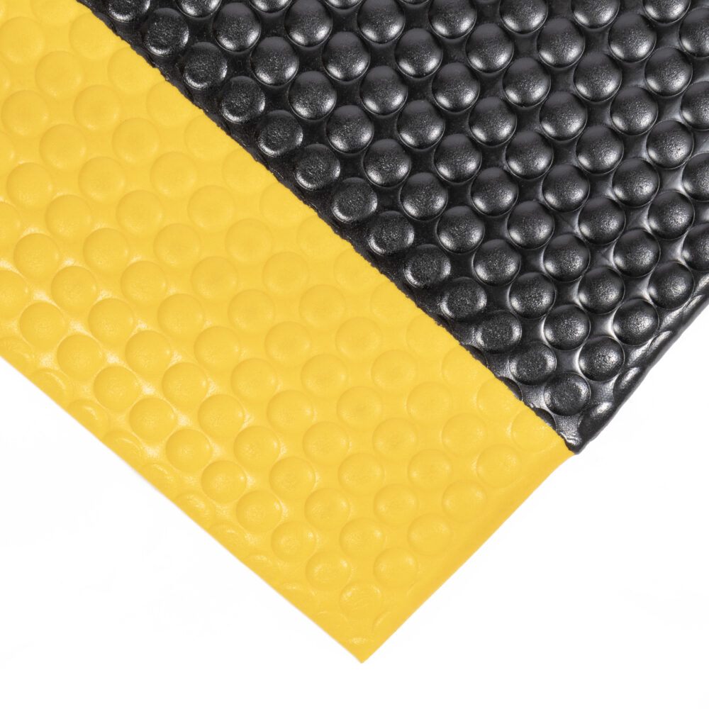 Schwarz-gelbe Anti-Ermüdungsmatte Coba Orthomat Premium Bubble