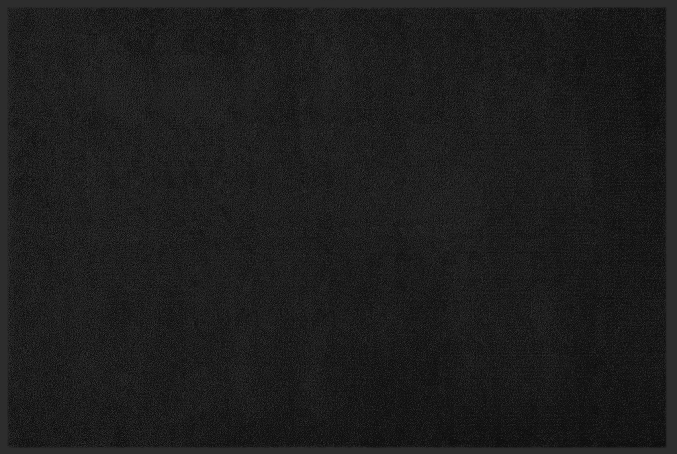 Schwarze unifarbene Fußmatte